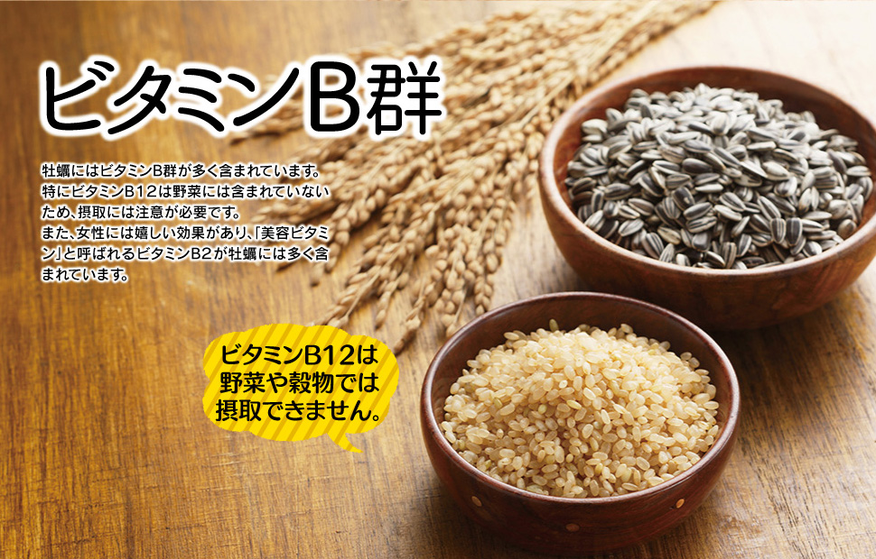 牡蠣に含まれるビタミン12